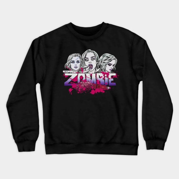 I'm a Zombie - Pink Variant Crewneck Sweatshirt by outlawalien